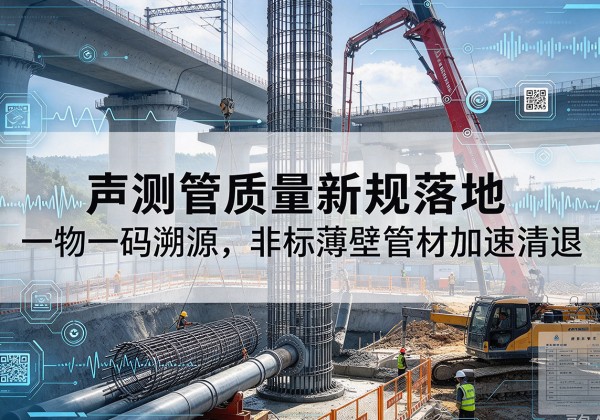 黄陵声测管质量新规落地，一物一码溯源，非标薄壁管材加速清退